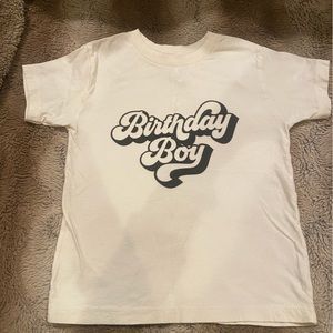 “Birthday Boy” custom shirt size 5T 100% cotton